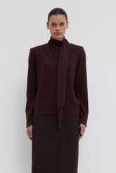 Keiko Scarf Collar Sweater