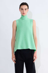 Kewit Seamless Knitted Top With Turtle Neck