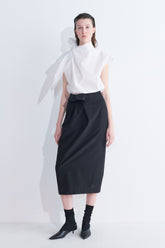 Salar Pencil Skirt With Drape Detail