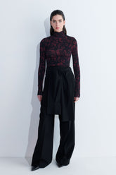 Taj Jersey Top With Turtleneck