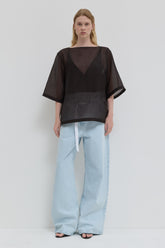 Tuli Silk Organza Top