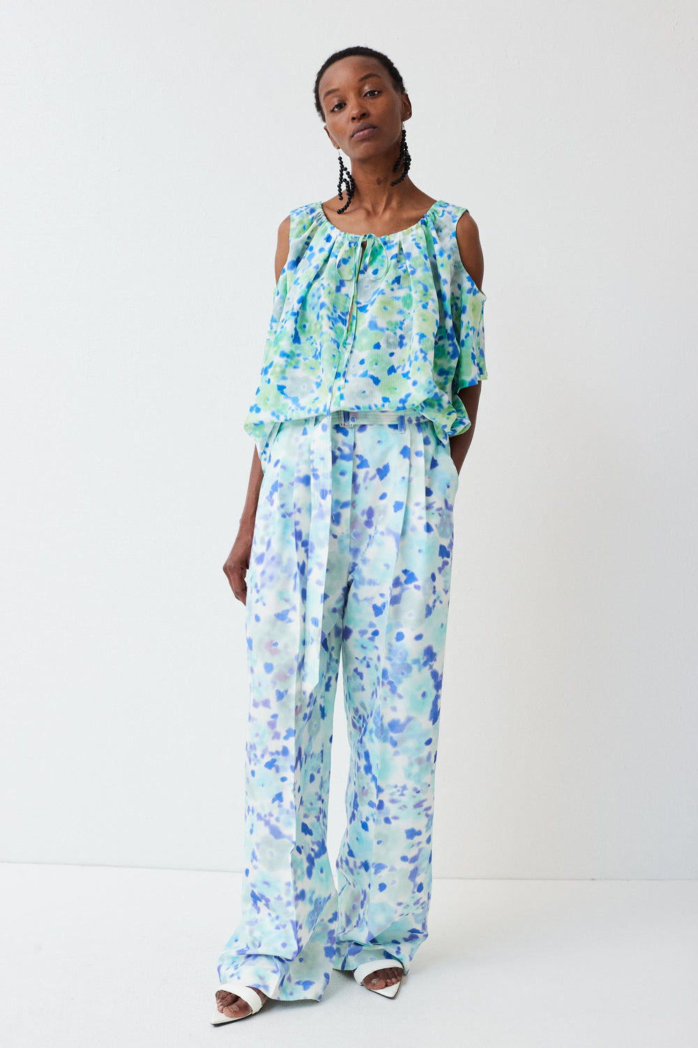 Tahar cold shoulder top