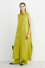 Dade Sleeveless Shirt Dress