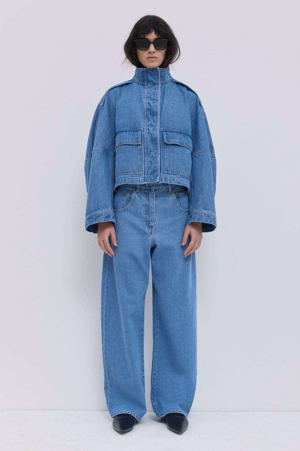Jola Cropped Denim Jacket