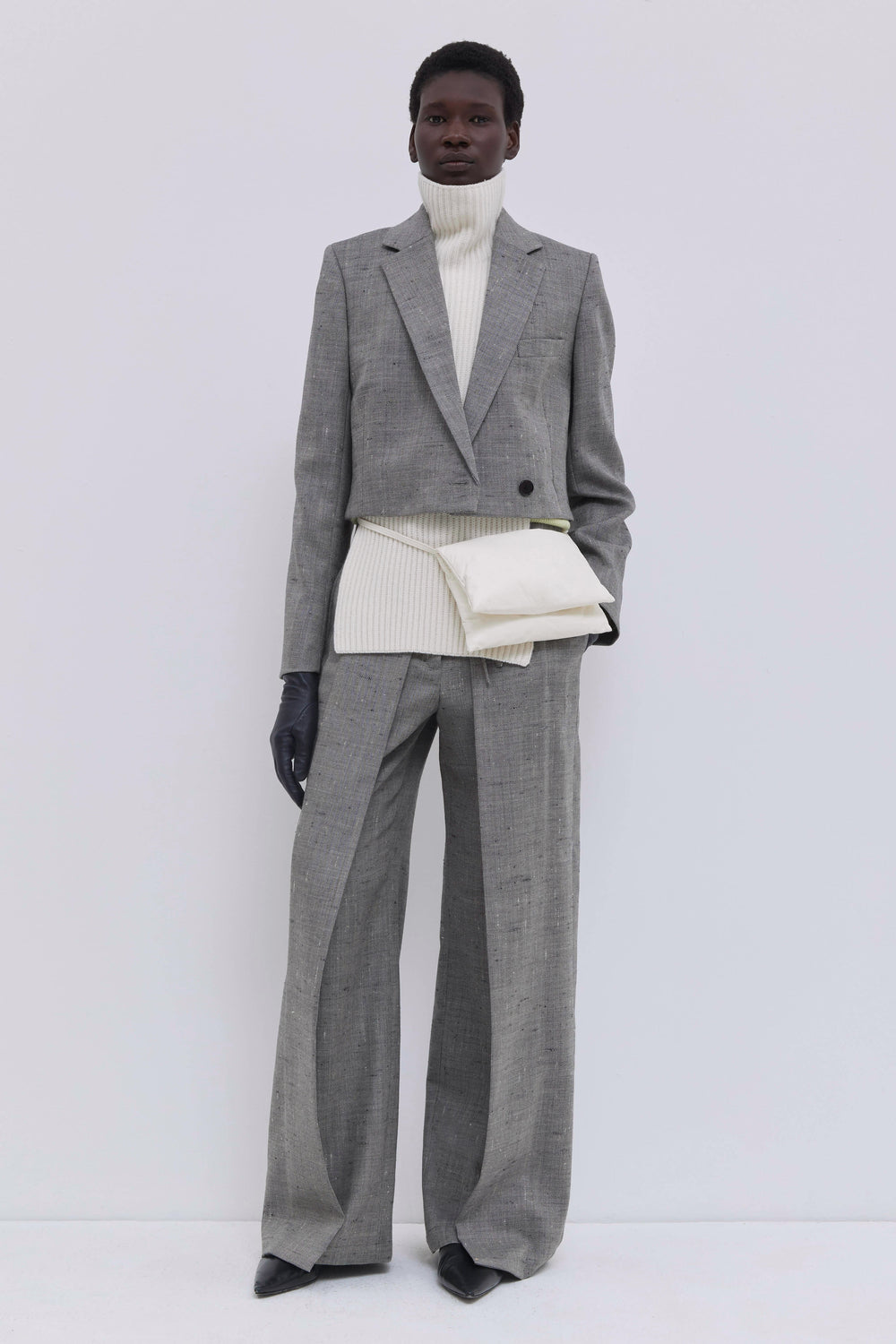 Jordia Cropped Tailored Blazer