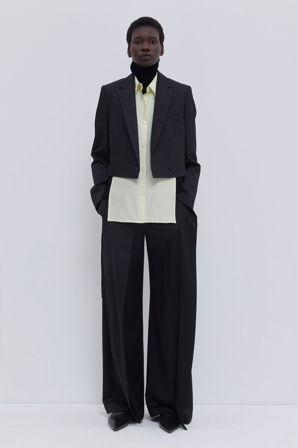 Jordia Cropped Tailored Blazer