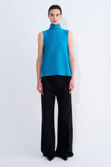 Kewit Seamless Knitted Top With Turtle Neck