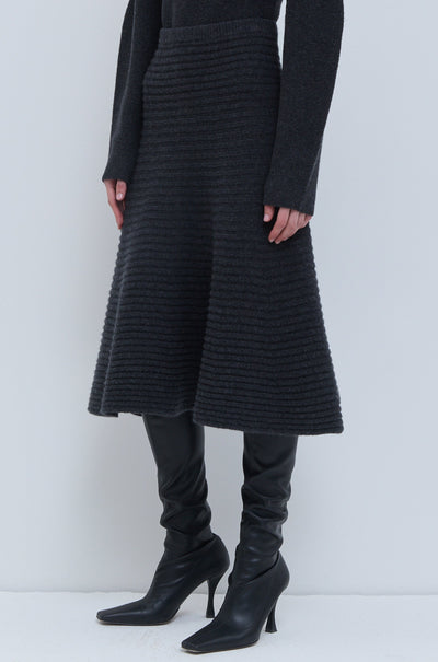 Kissira 3D Ribbed Knit Skirt