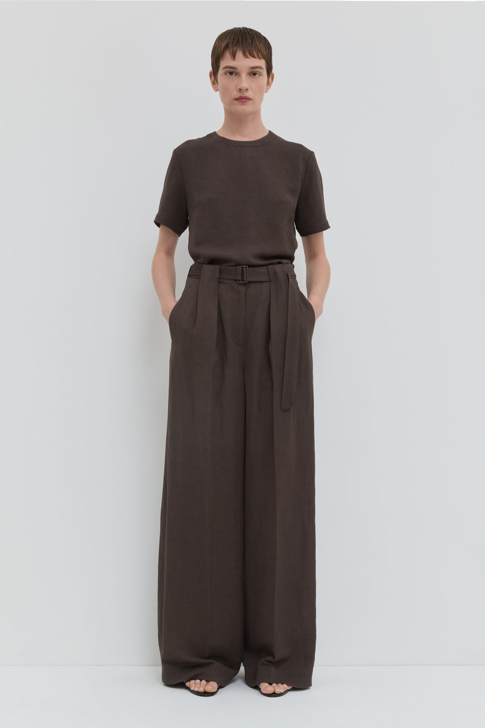 Palesa High Waist Belted Pants