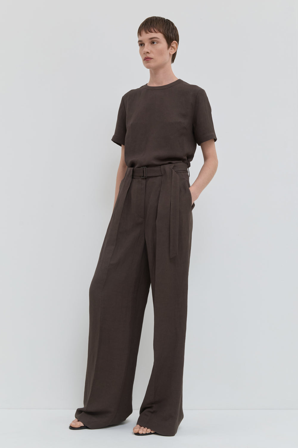 Palesa High Waist Belted Pants