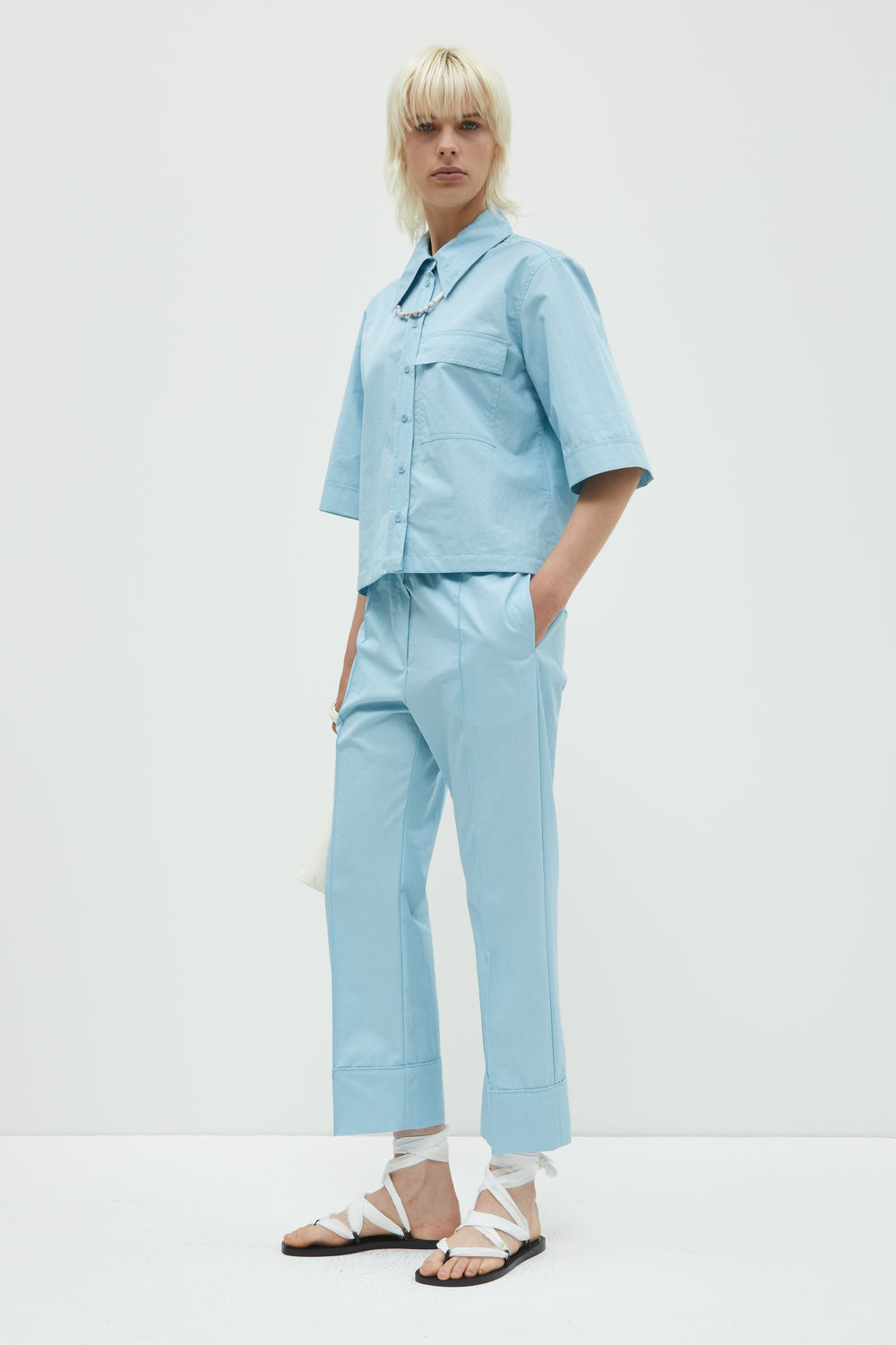 Panesh Cropped Straight Pants