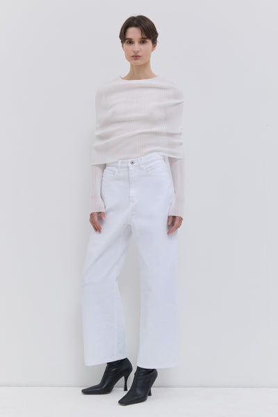 Pavia Cropped Wide-Leg Denim Pants – Christian Wijnants Shop