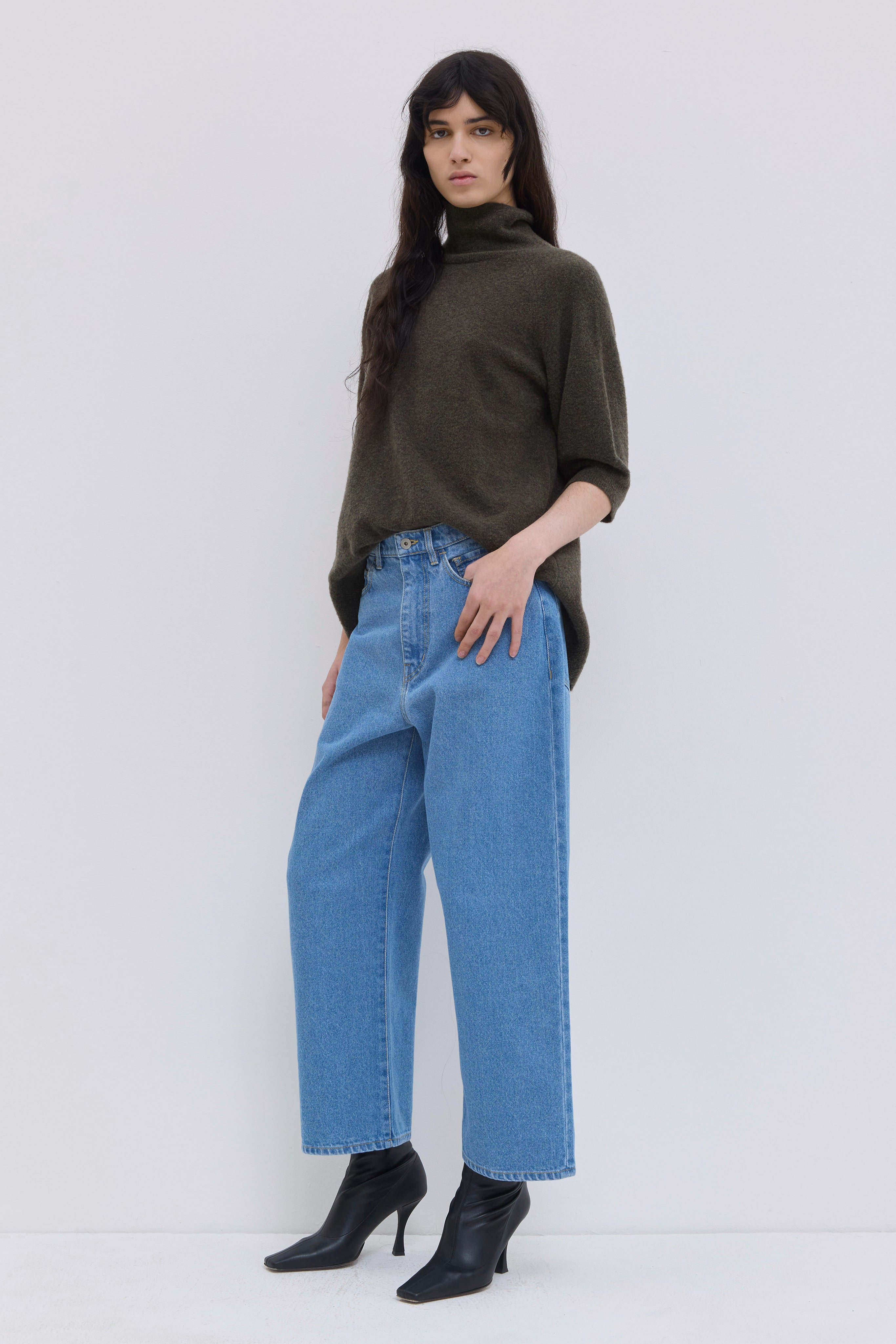 Pavia Cropped Wide-Leg Denim Pants – Christian Wijnants Shop