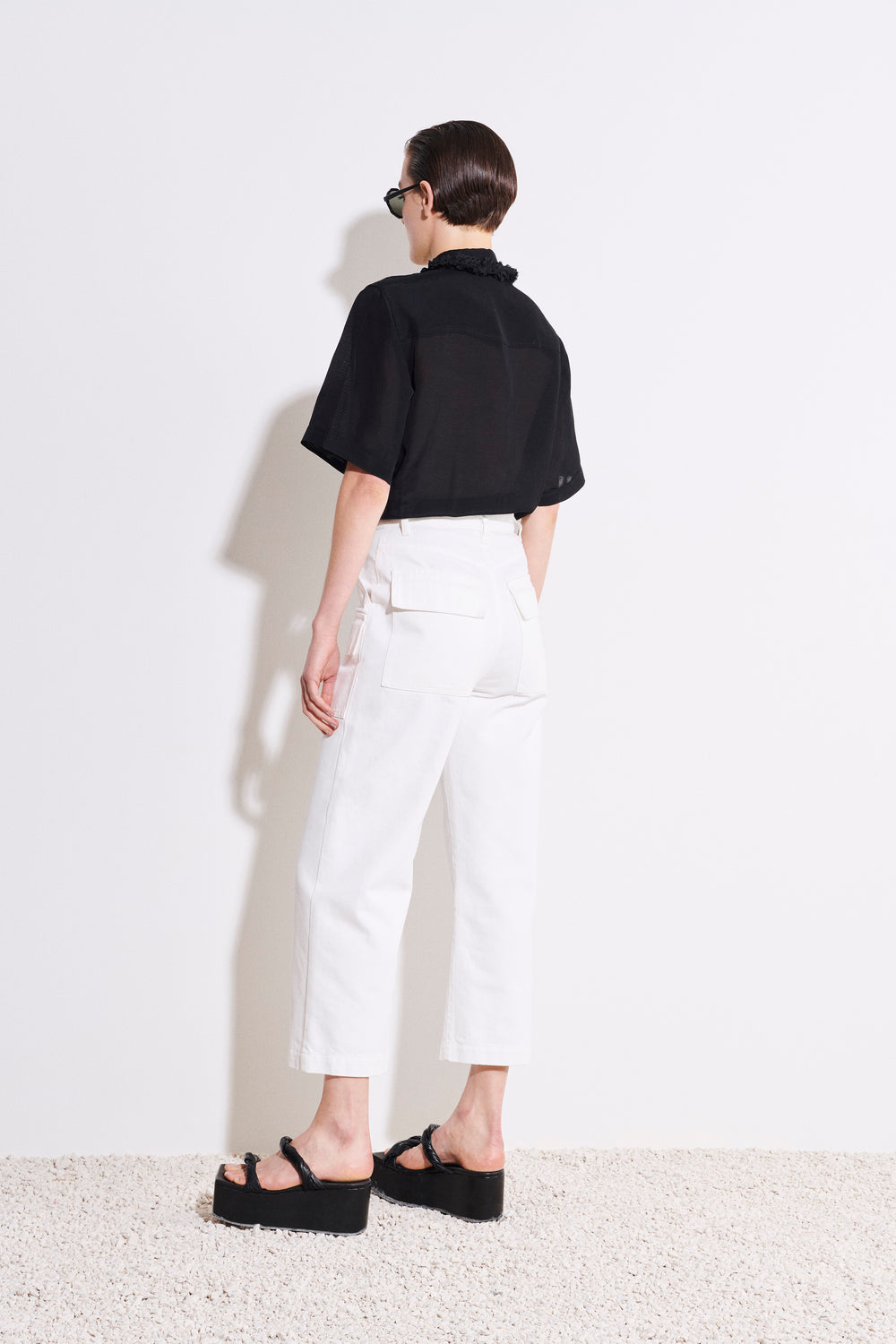 Paya Cropped Denim Trousers