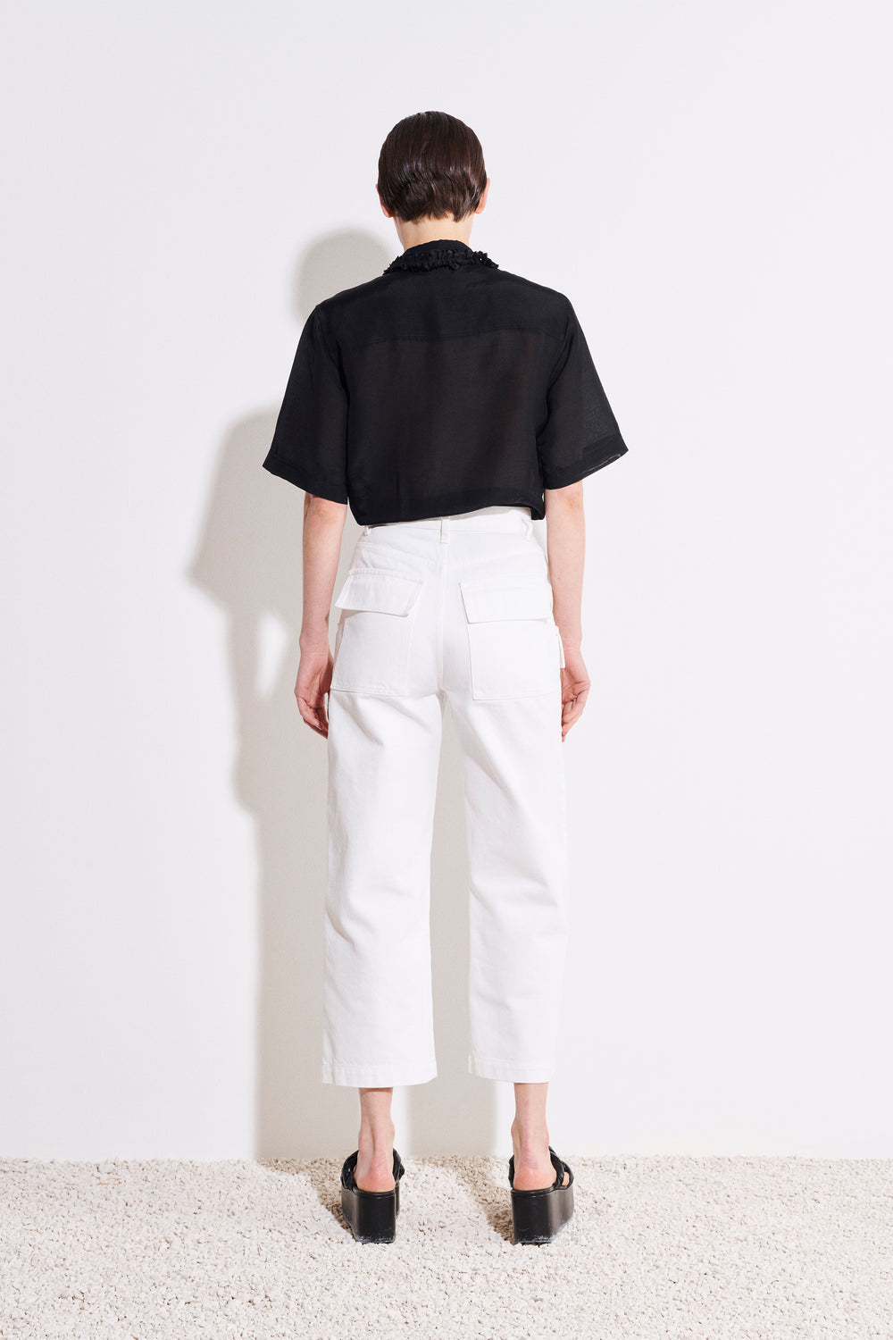 Paya Cropped Denim Trousers