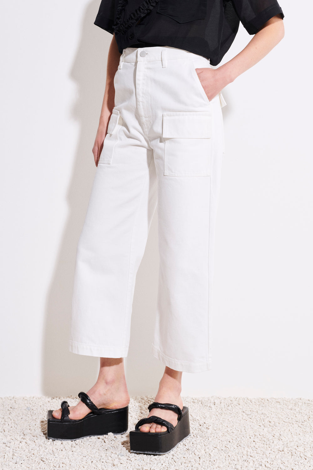 Paya Cropped Denim Trousers