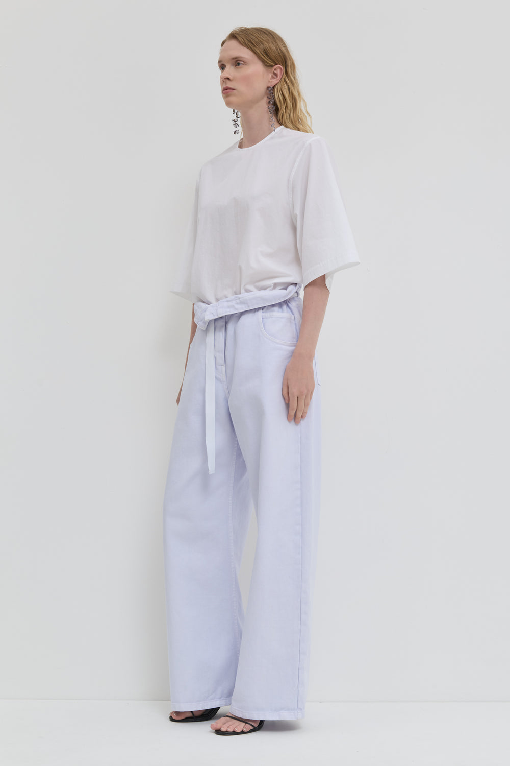 Pelaris Denim Pants Pale Lilac side