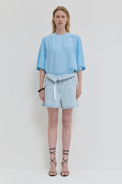 Christian Wijnants | Potali Denim Shorts Light Blue Denim 