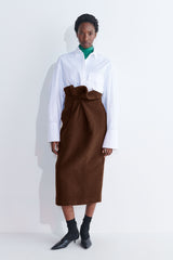 Salar Pencil Skirt With Drape Detail