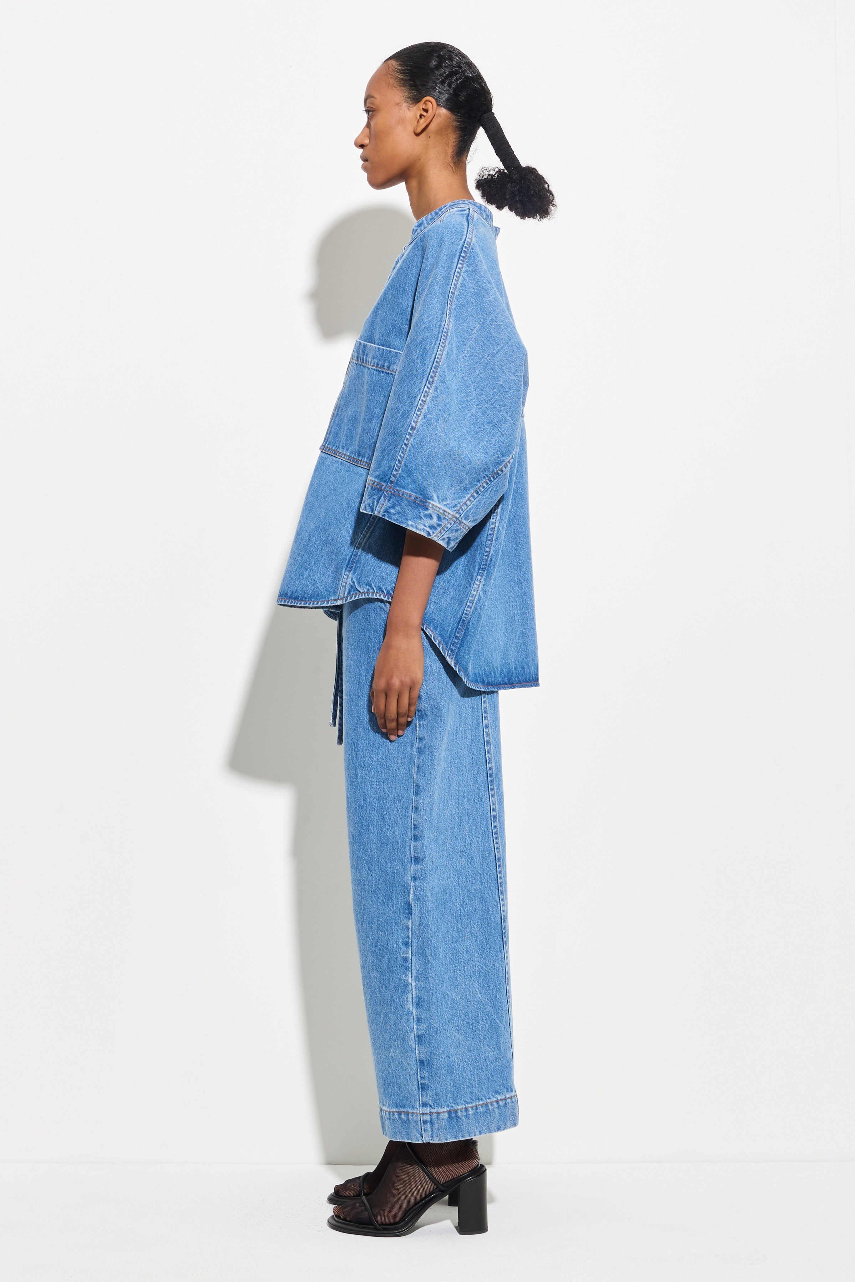 Christian Wijnants デニムトップス Christian Wijnants | Tapari Denim Shirt – Christian Wijnants