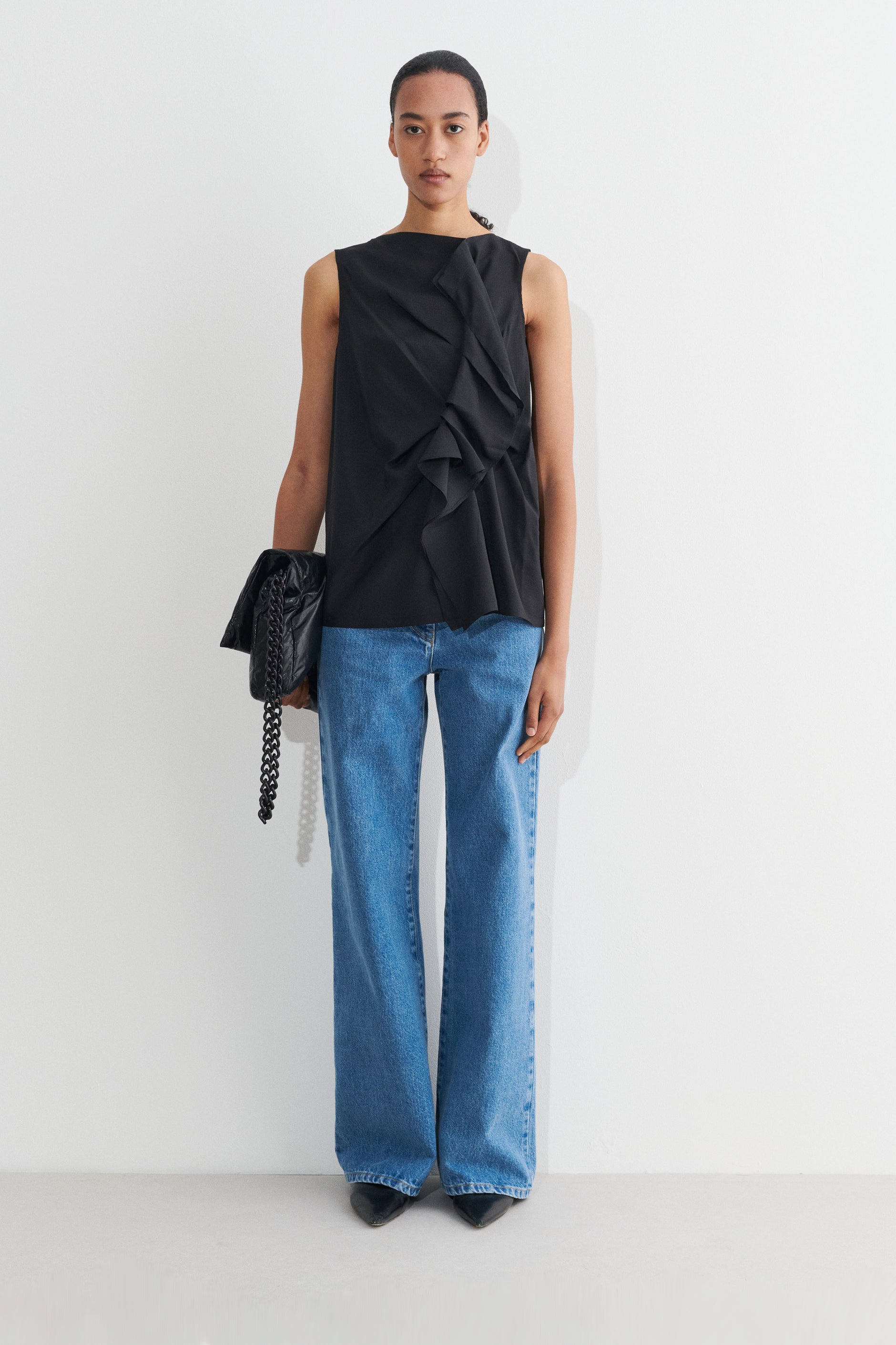 美品 タグ付 Christian Wijnants Taci denim top - メルカリ