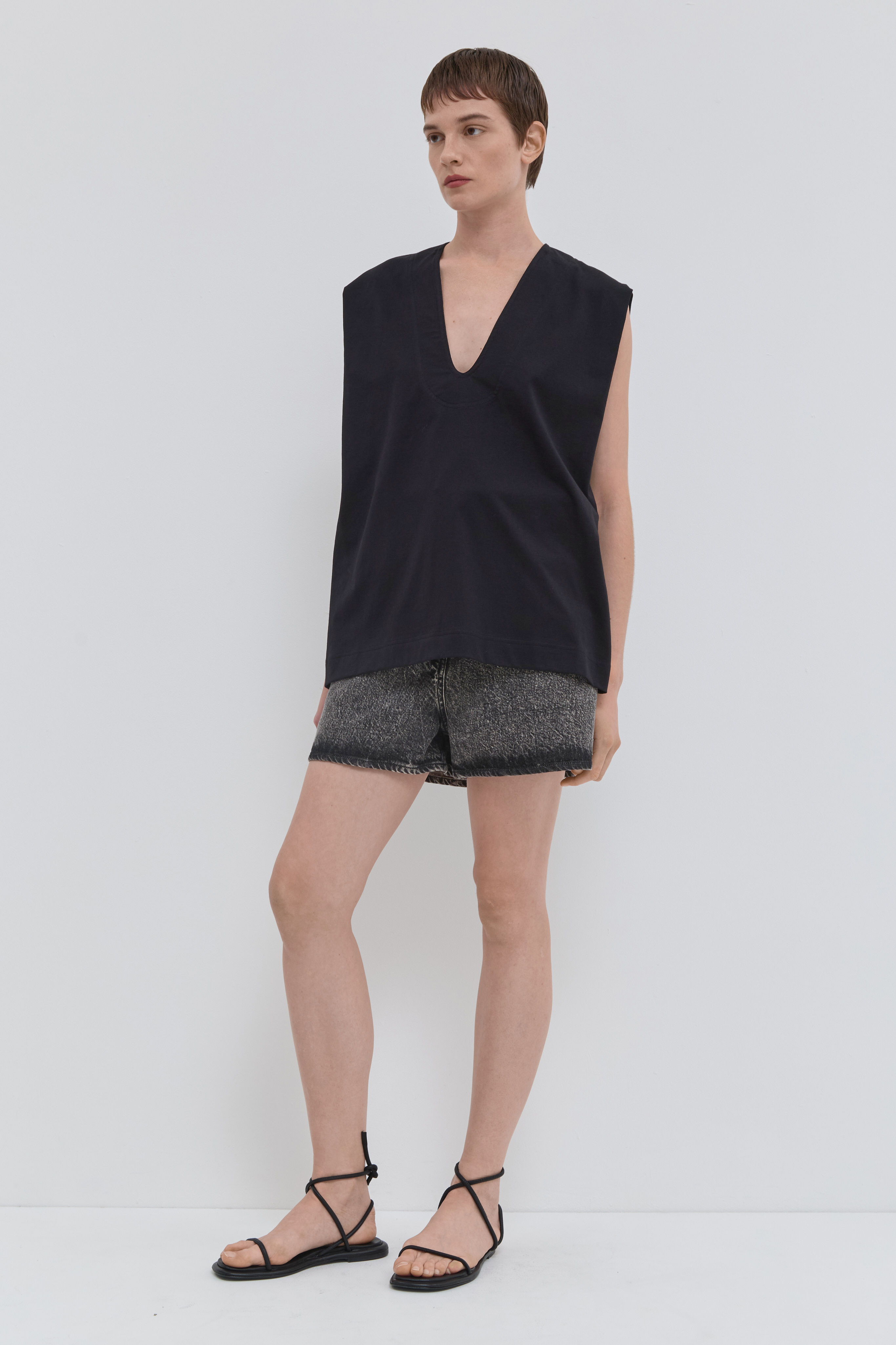 Christian Wijnants | Tawe Jersey Top Black – Christian Wijnants Shop