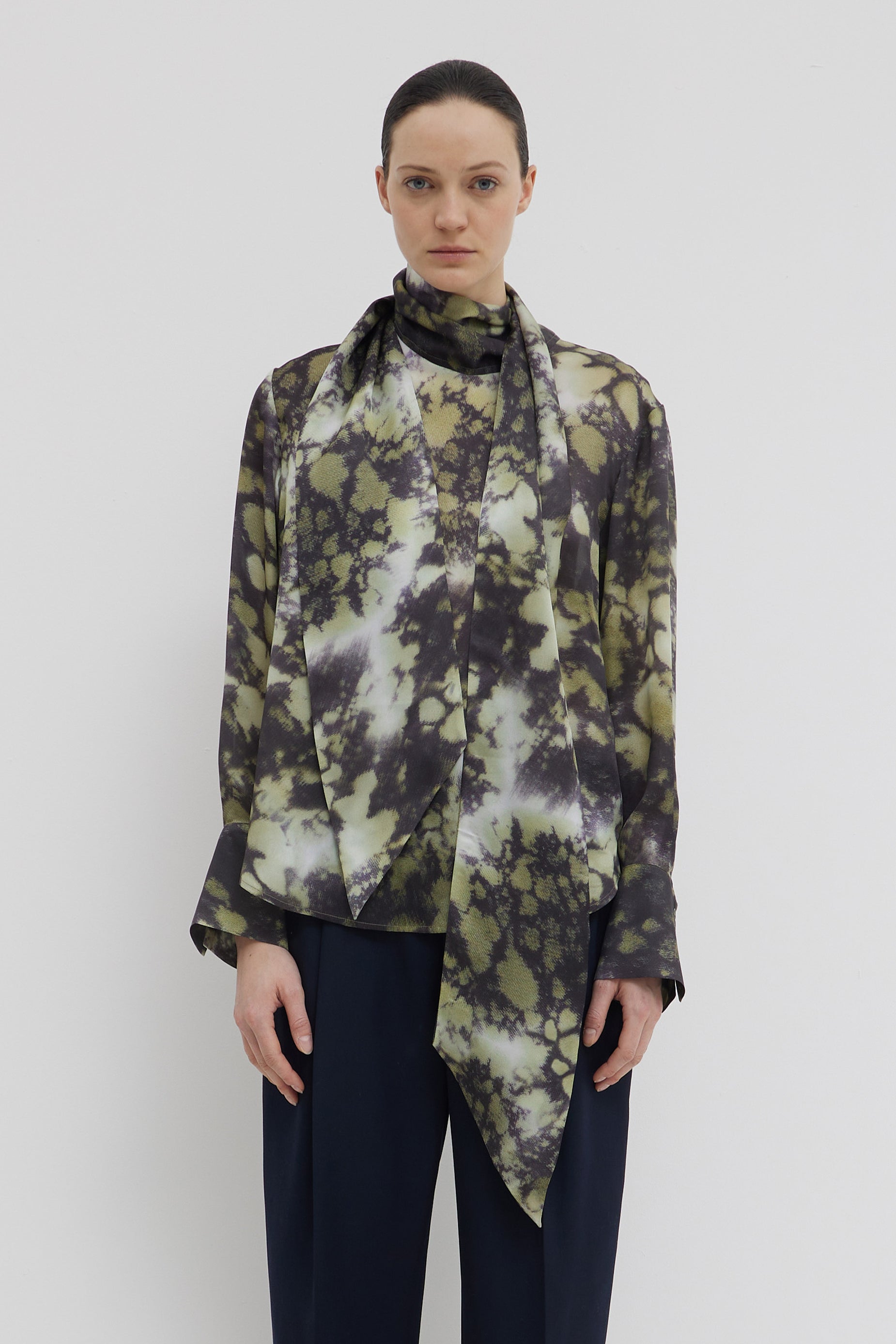 トップス christian wijnants TADDEO tops Christian Wijnants Zebra Print Taddeo Top – Comptoir 102