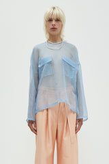 Tenoi Boxy Organza Top