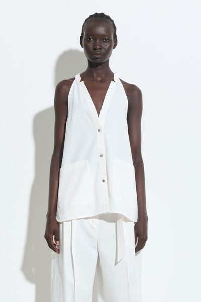 クリスチャンワイナンツ christian wijnants 24SS THABANI BOXY TOP WITH DRAWSTRING HEM AN Christian Wijnants | Tenoi Boxy Organza Top – Christian