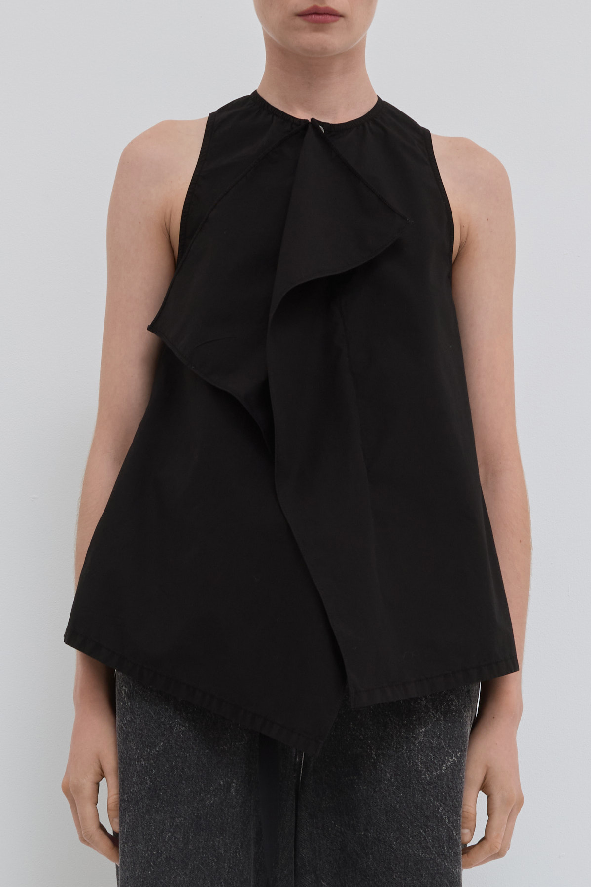 美品 Christian Wijnants 22AW TELLA TOP S Christian Wijnants | Tilos Woven Top Black – Christian Wijnants Shop
