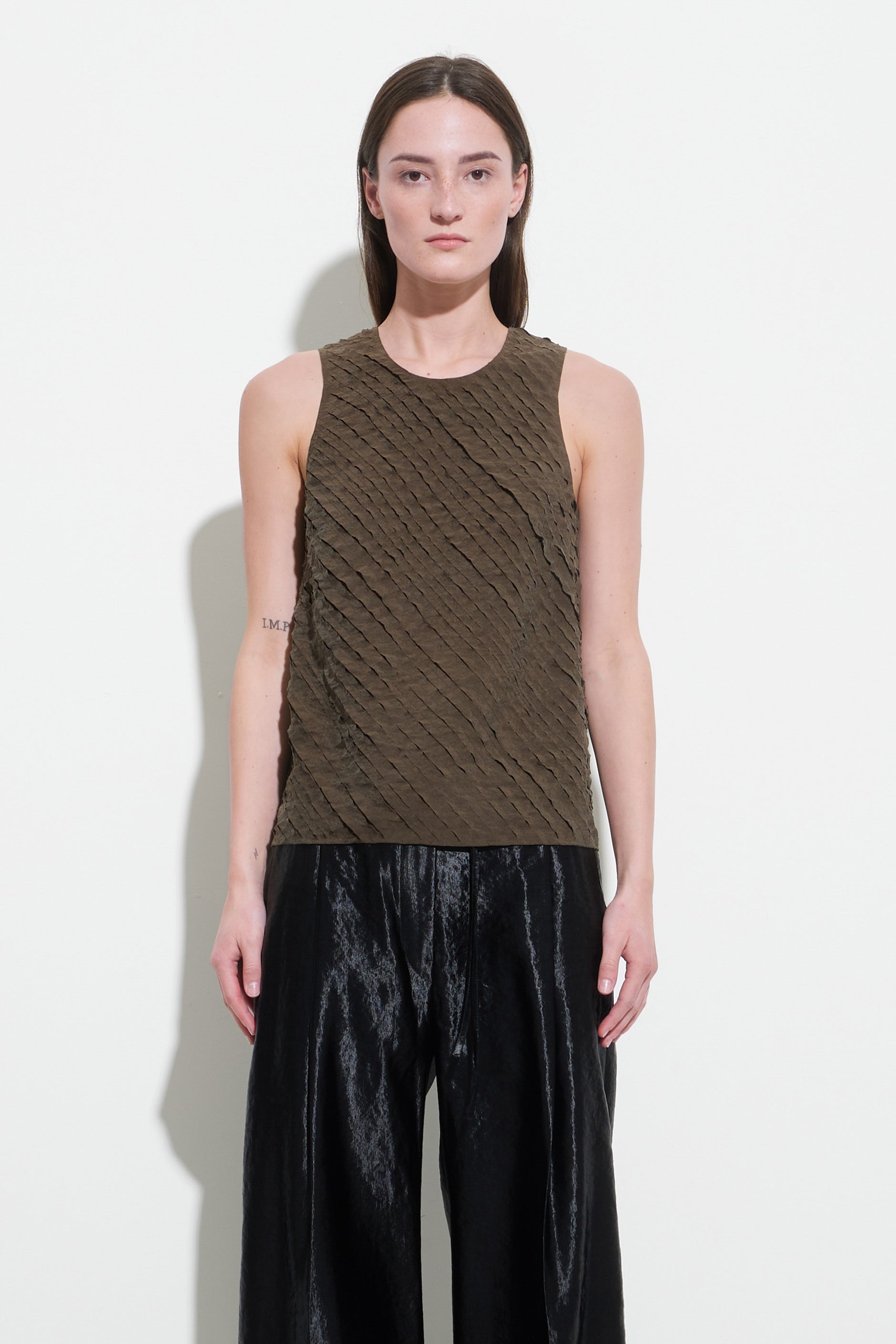 christian wijnants オフショルダー タンクトップ カットソー Christian Wijnants(クリスチャン・ワイナンツ) / Boxy Cropped