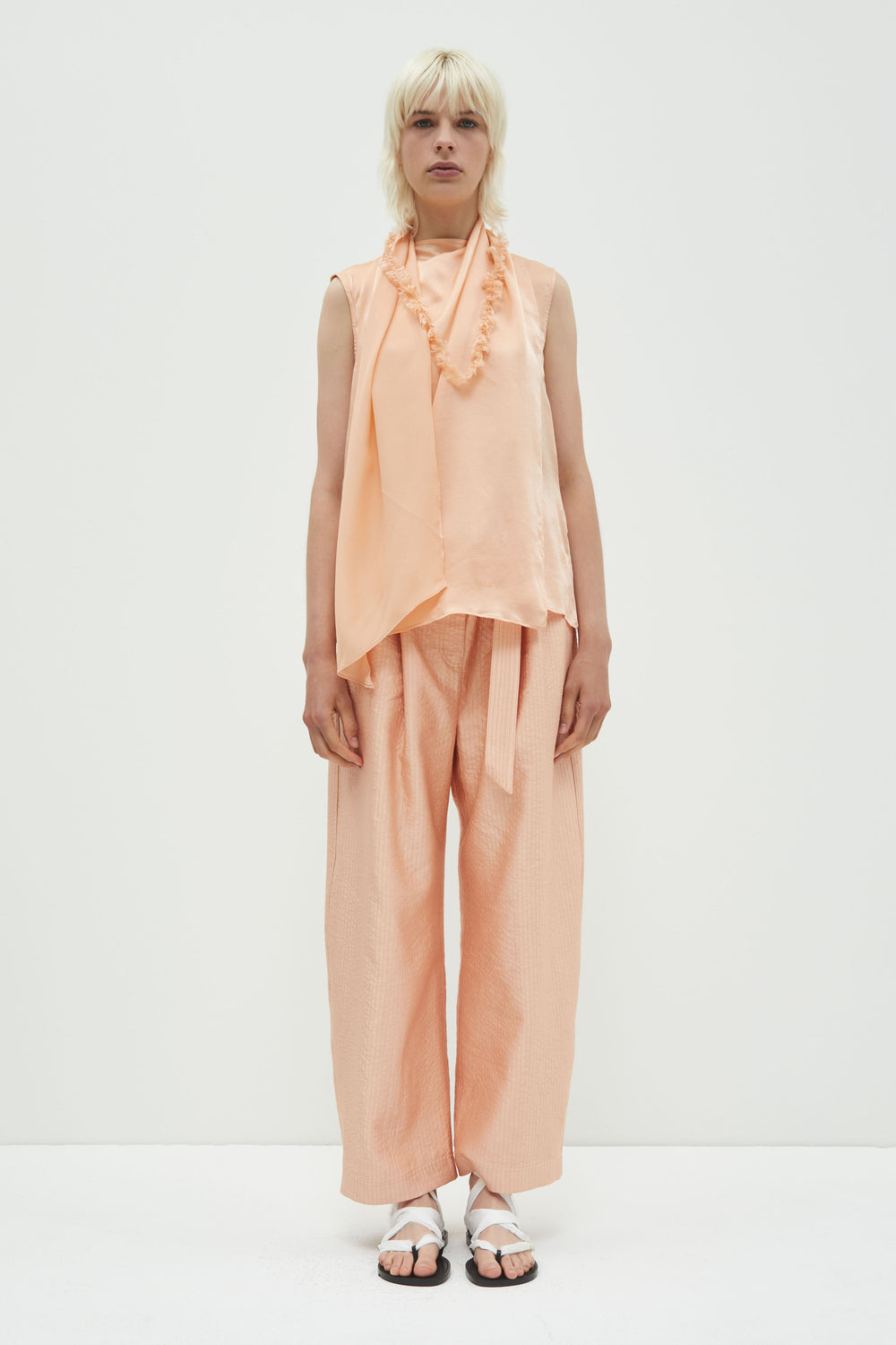 Toru Sleeveless Scarf Top