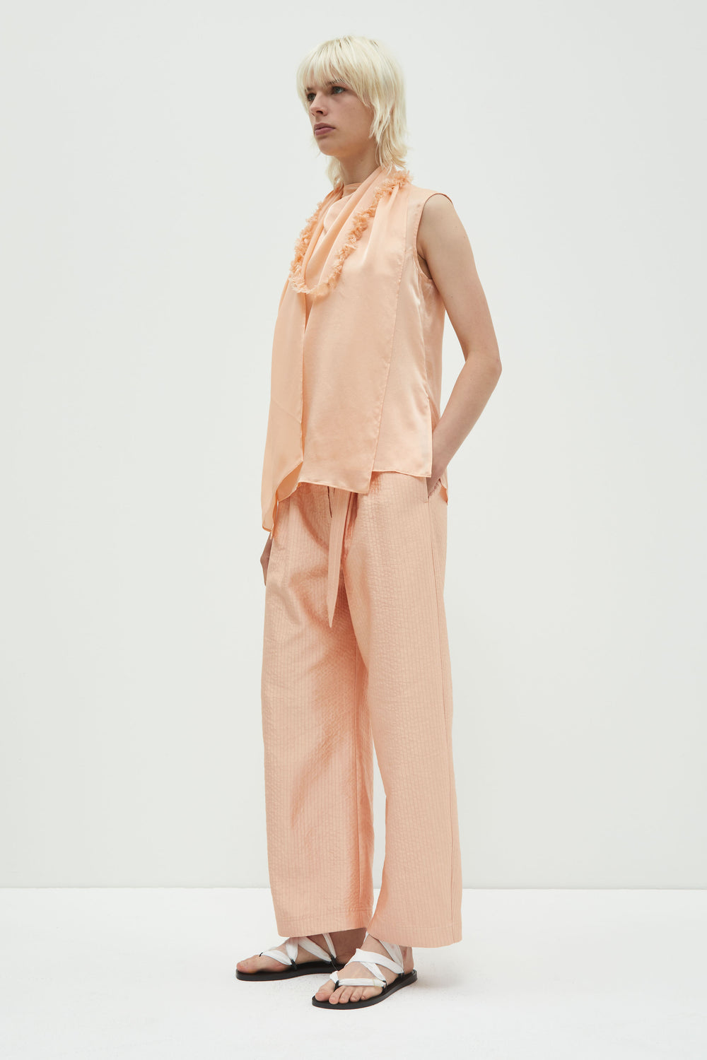 Toru Sleeveless Scarf Top