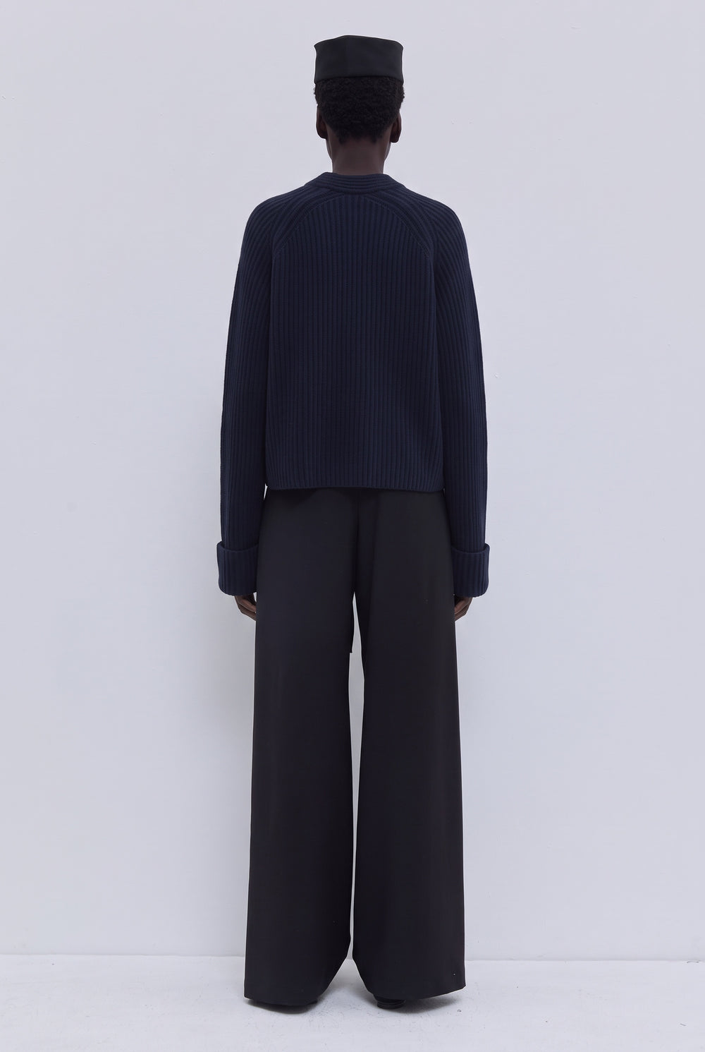 Keolana Ribbed V-Neck Sweater