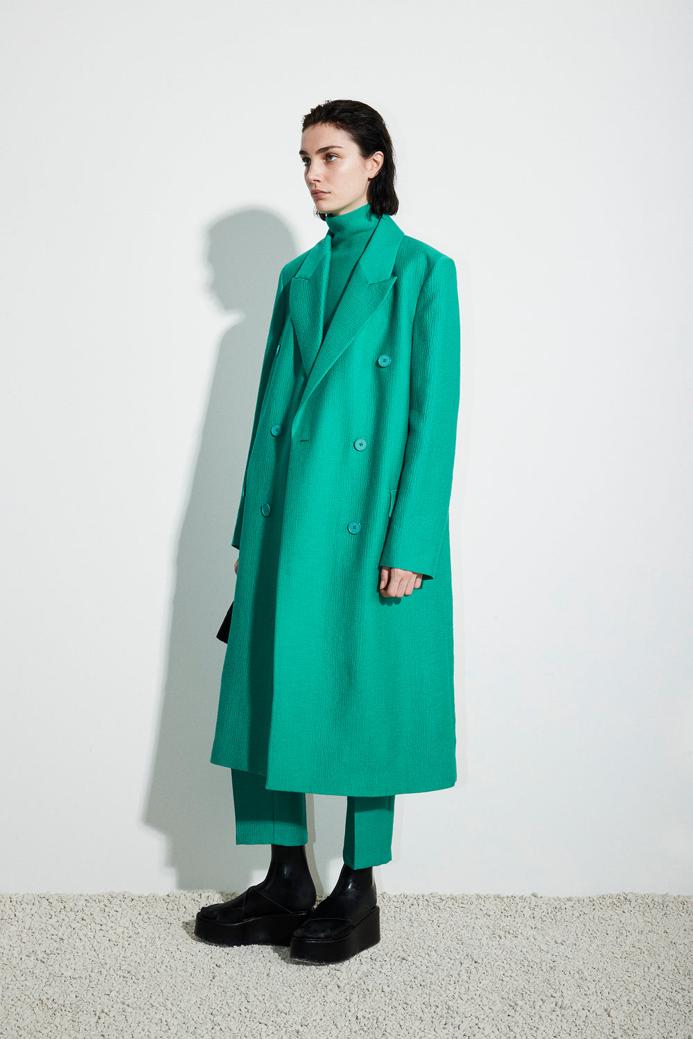 Cheran Double Breasted Coat