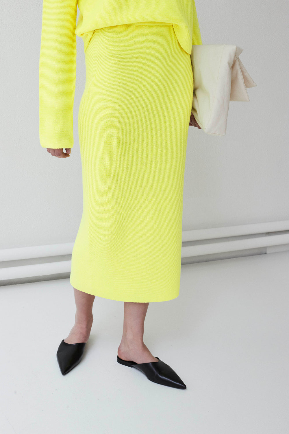 Krok whole garment knitted long skirt