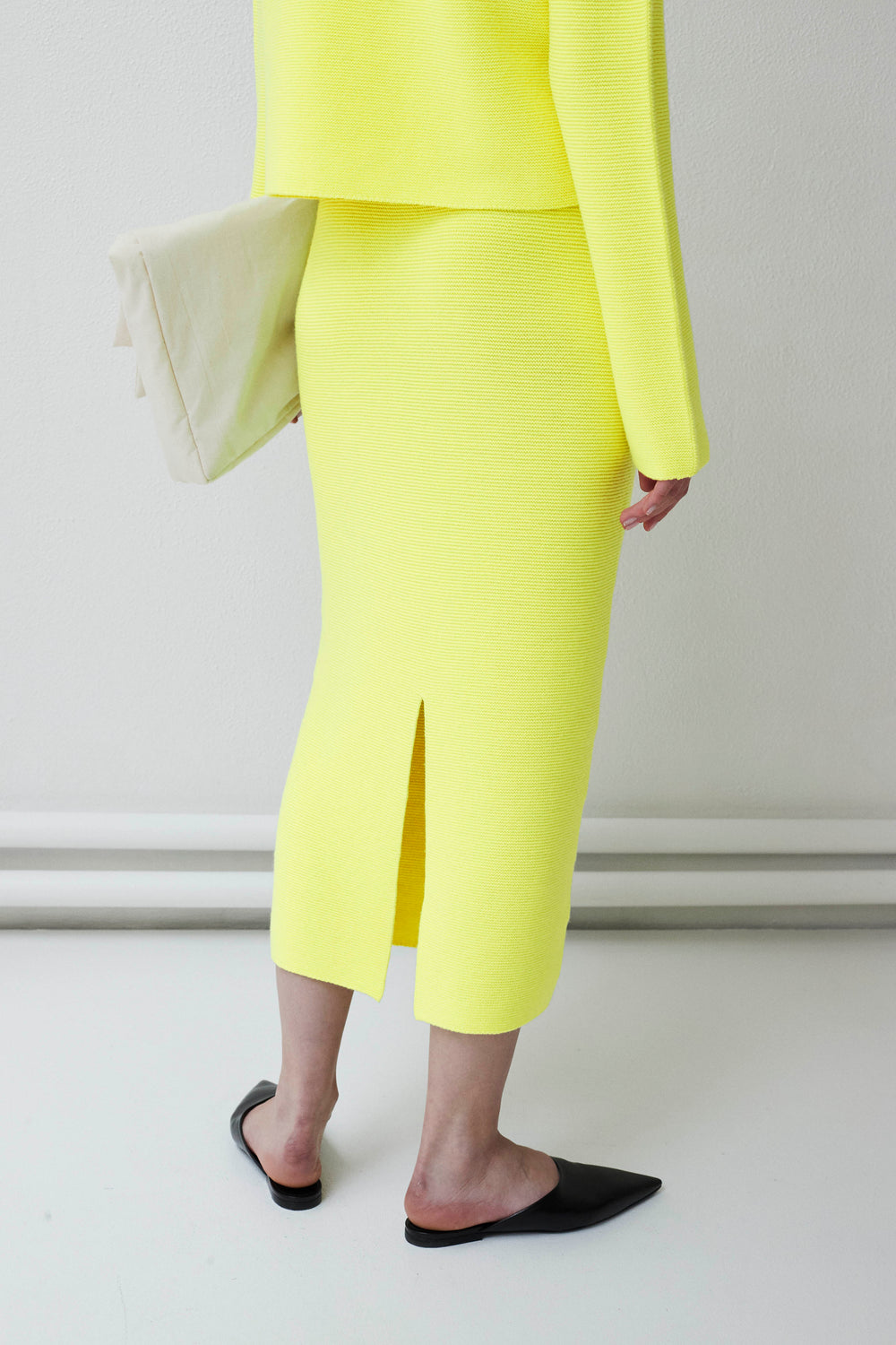 Krok whole garment knitted long skirt